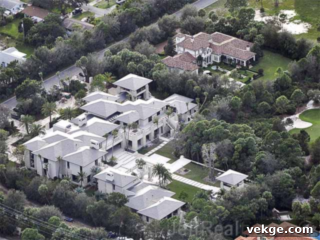 Michael Jordan's custom-built mansion in Jupiter, Florida, within the exclusive Bear's Club community