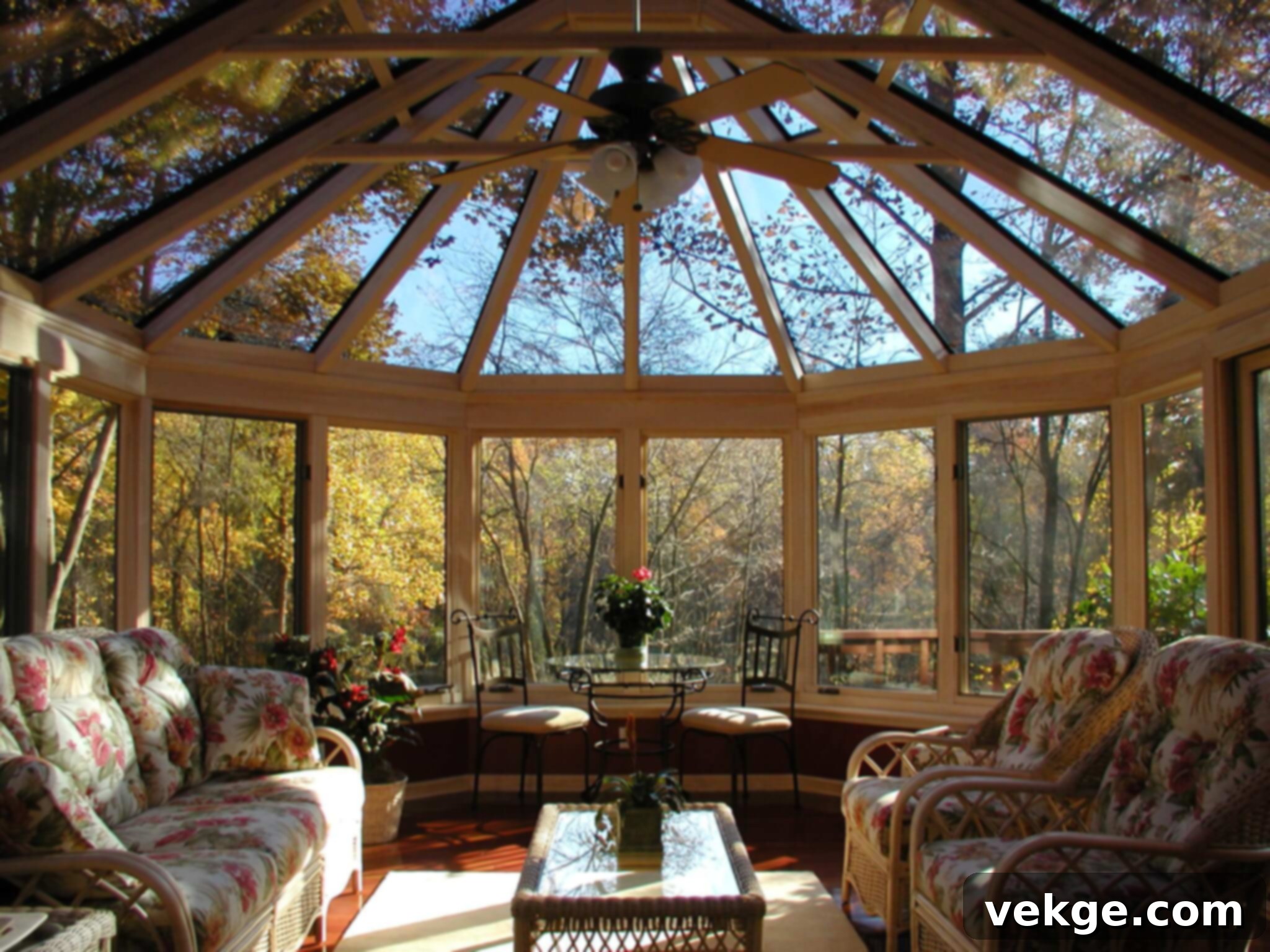 Conceptual image of long-term sunroom value, showing an investment growing