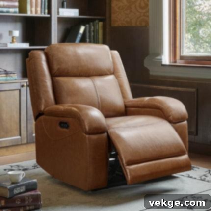 leather recliner