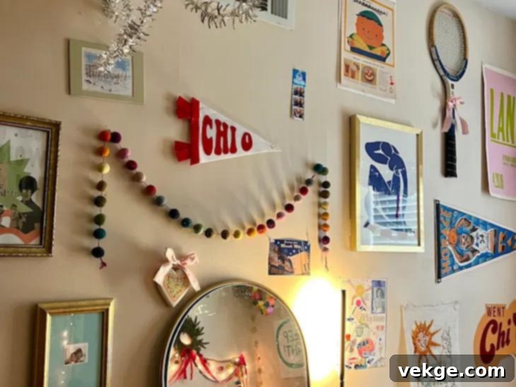 Thin oak ledge displaying small, curated objects like a mini museum