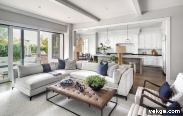 Scandinavian Living Room Open Plan Living Space