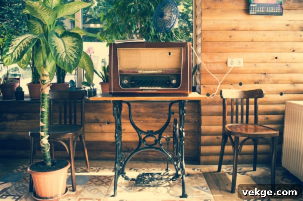 Antique piece for enhanced industrial interior design