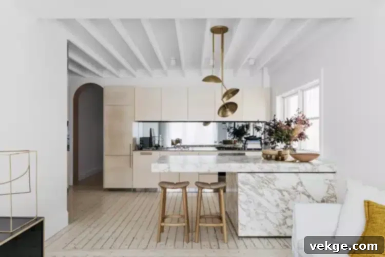 Sandswept Kitchen with a Glamorous Coastal Vibe