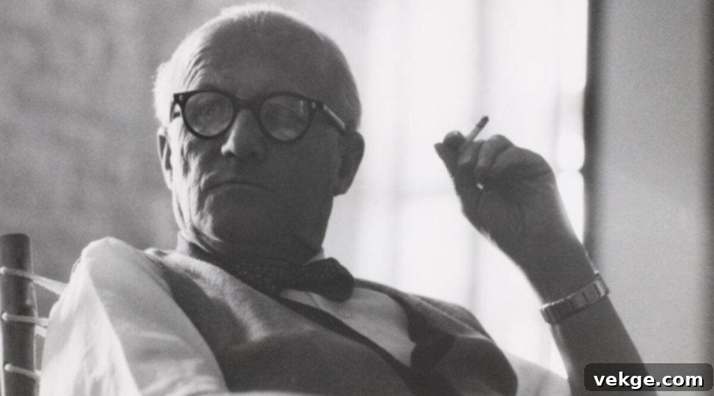 Pierre Jeanneret in his office at Panjab University, Chandigarh, India