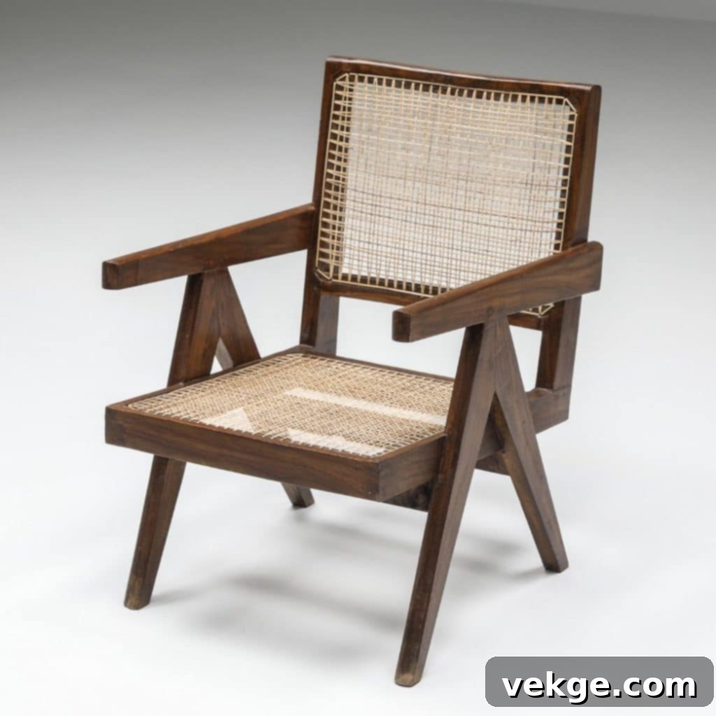 Pierre Jeanneret Easy Chair from Chandigarh, 1965-1967