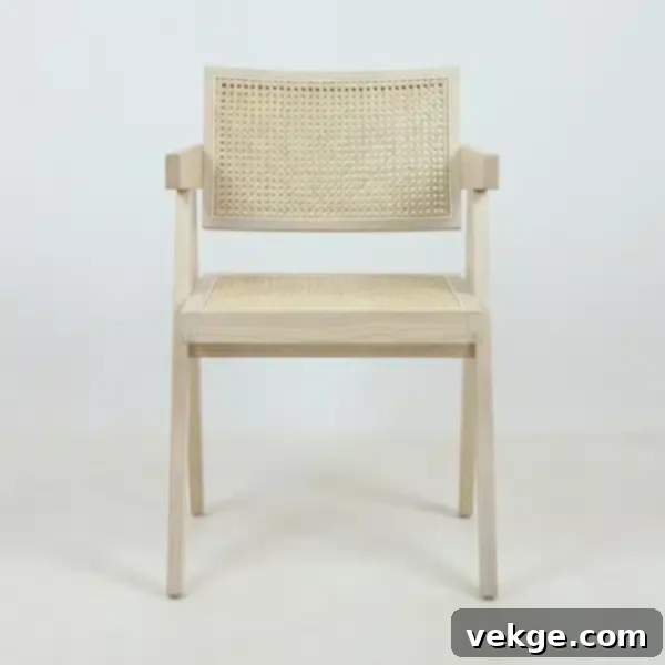 Pierre Jeanneret Arm Chair in Natural Blonde from Wayfair
