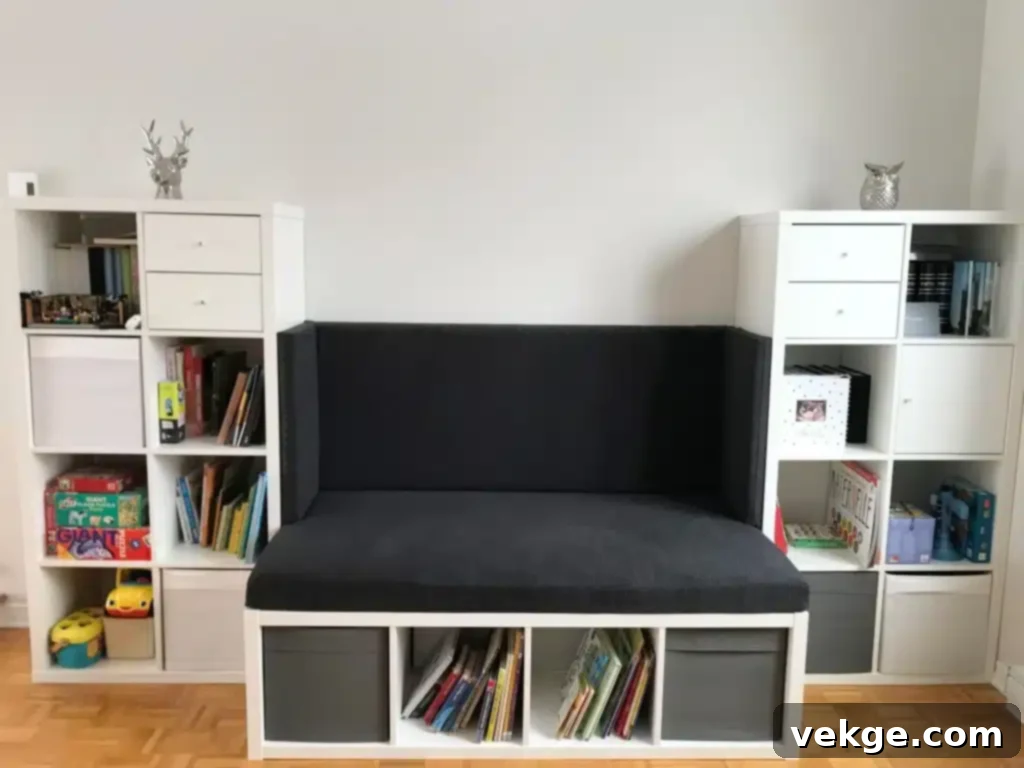 storage bench reading nook