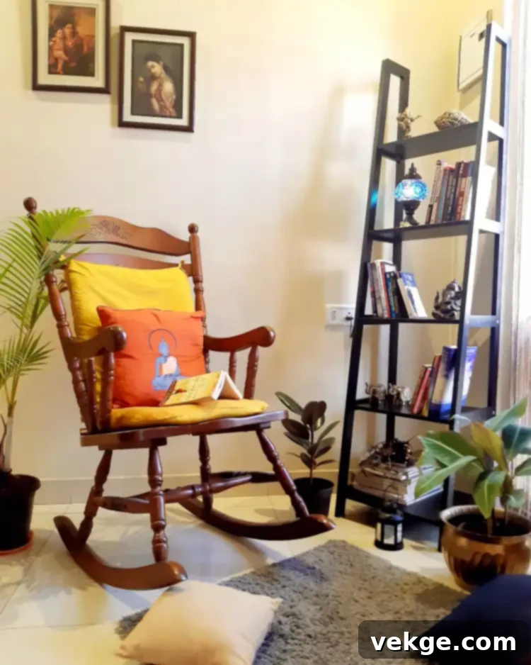 Vintage Chair Reading Nook