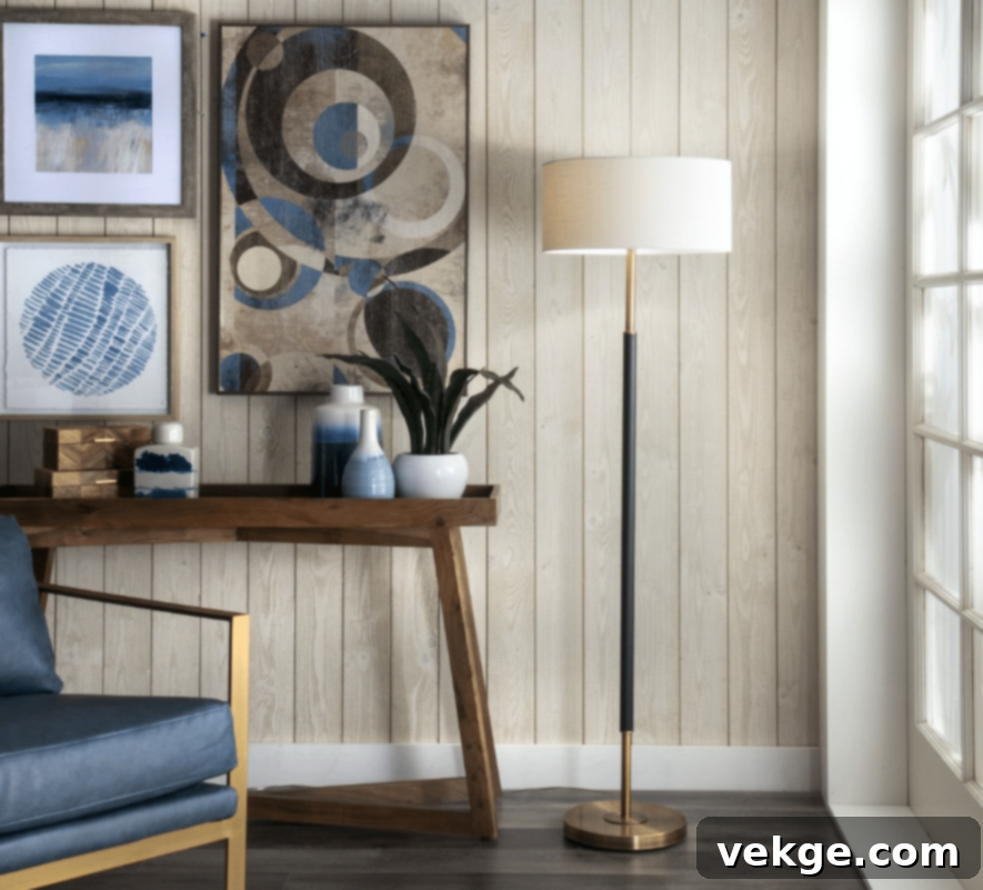 Alva 61-inch Coated Iron Floor Lamp by Rugs USA - Ambient Lighting