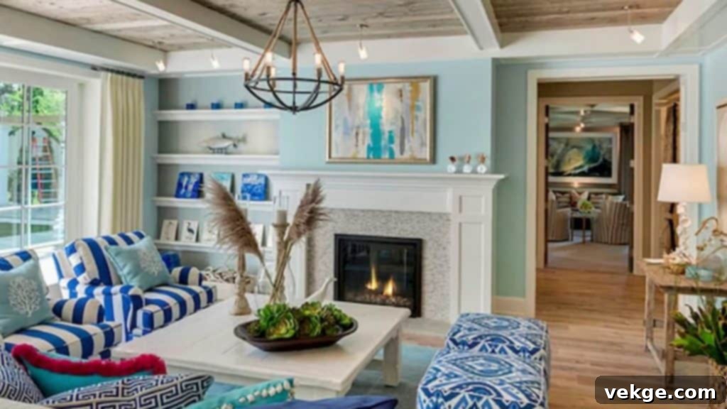 coastal little luxury living room 