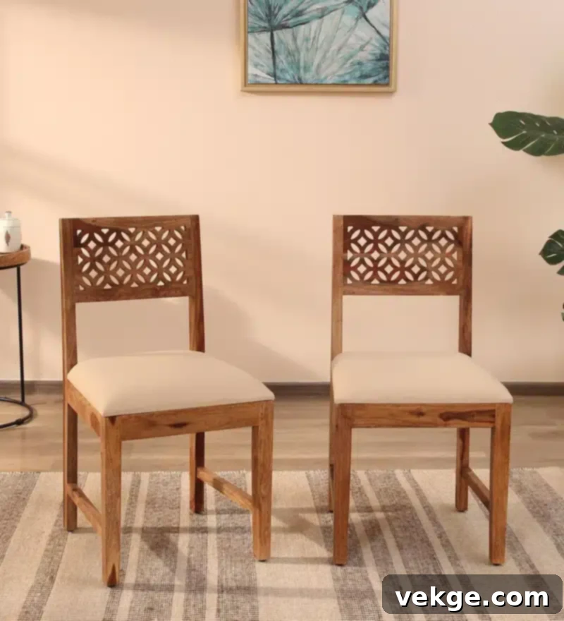 Declan farmhouse cottage dining chair 
