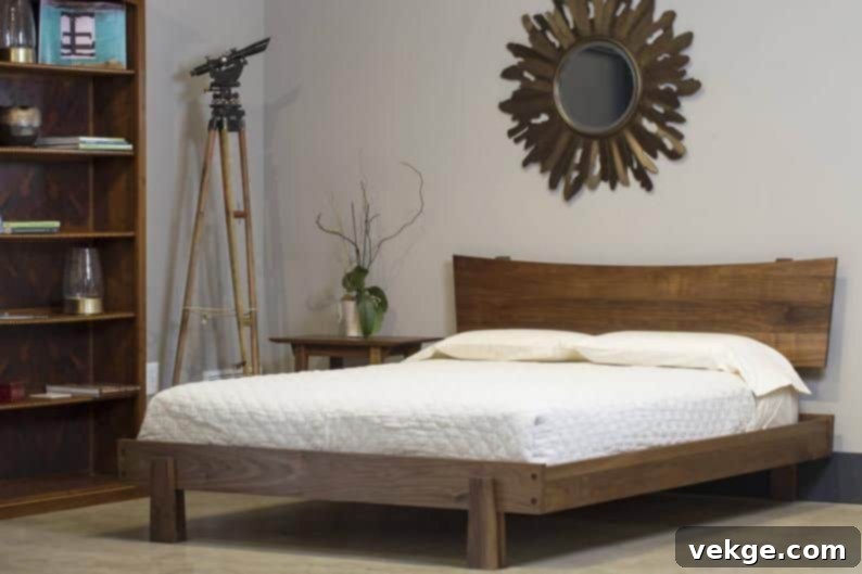 wood headboard