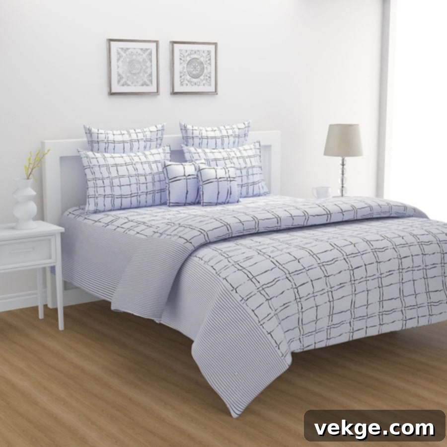 white bed 