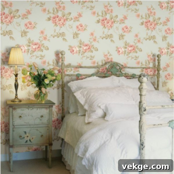 floral wall paper