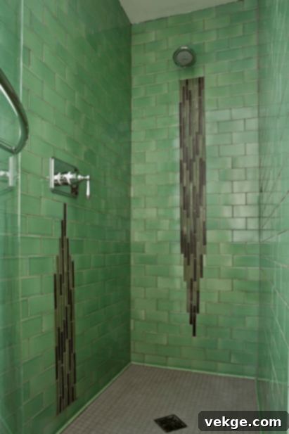 Olive Green Tiles mid-century modern