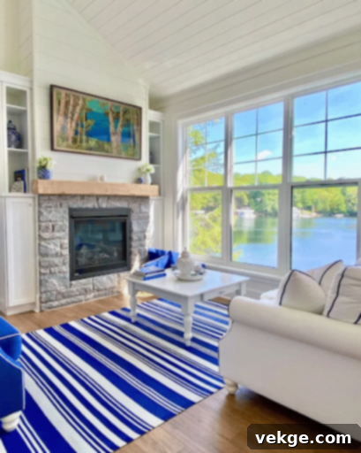 beautiful lake view from your living room