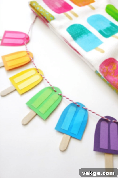 DIY Popsicle Garland