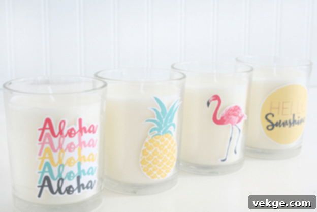 DIY Summer Candles
