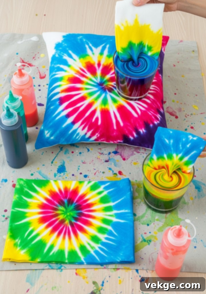 DIY Watercolor Throw Pillow