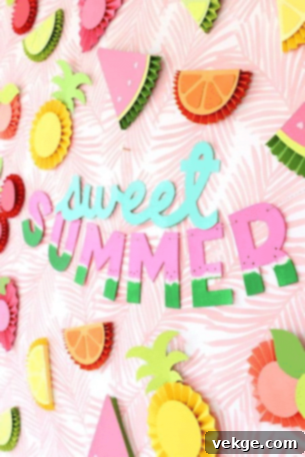 DIY Sweet Summer Letter Banner