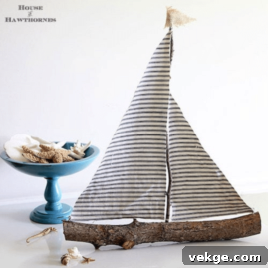 DIY Rustic Sailboat
