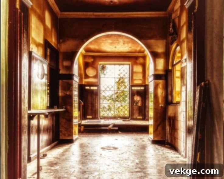 Modern arch design for interior house passage