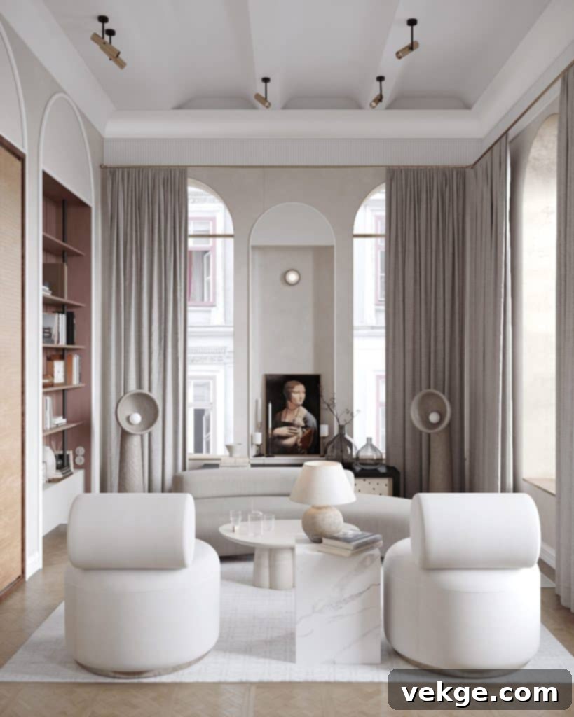 arched bookcase