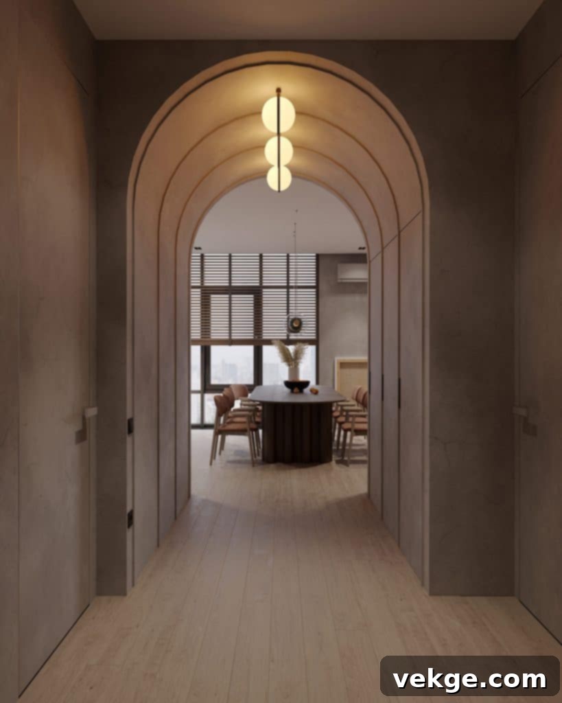 arched hallway
