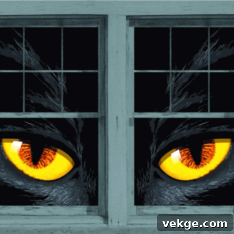 stickers made of luminous peeping eyes