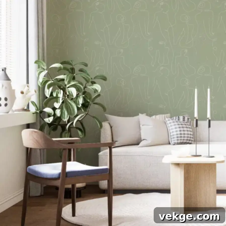 sage green feminine wallpaper