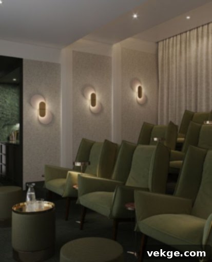 small home theater room design ideas: cinema-style stadium seating