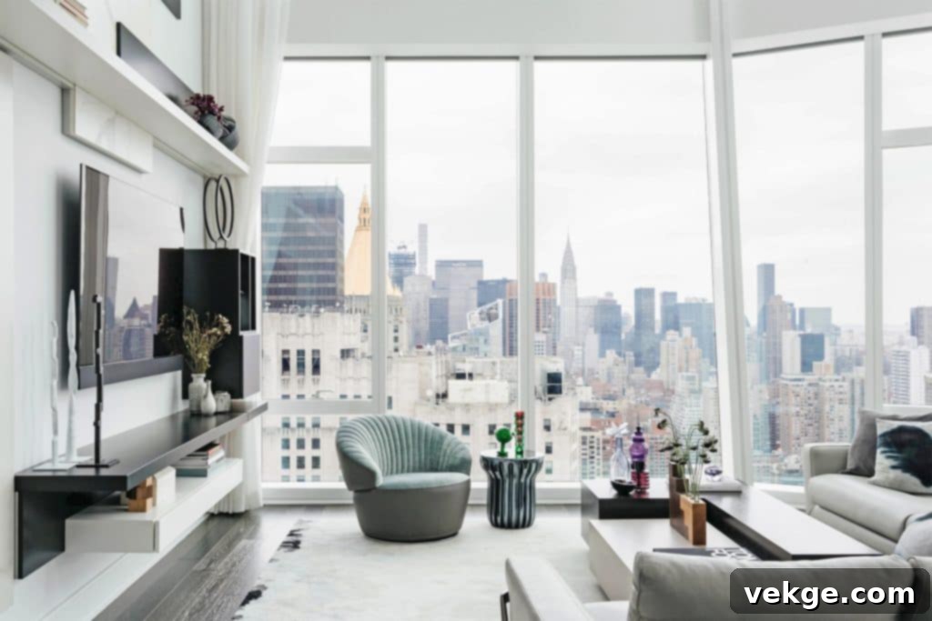 white living room
