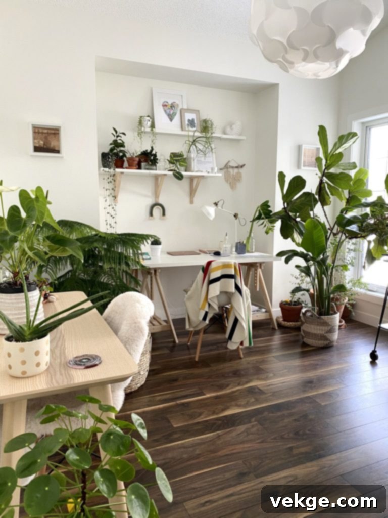 Scandinavian living room by incorporating some plants