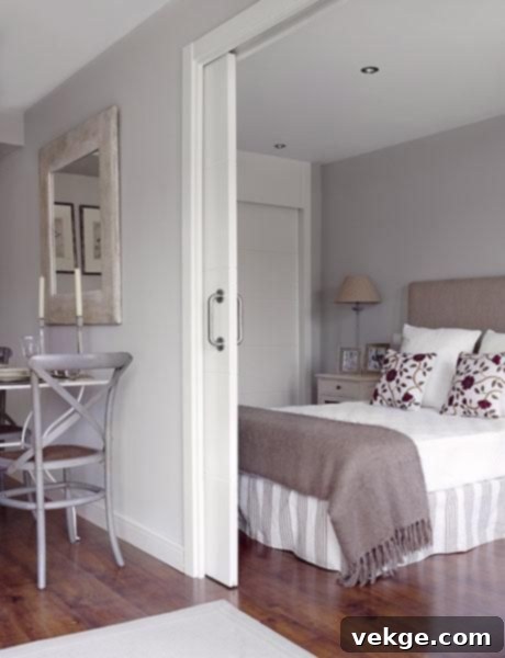Space-Saving Bedroom Barn Door