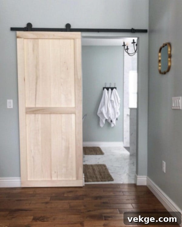 DIY Master Bathroom Barn Door
