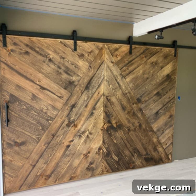 Large Rustic Barn Door with Farmhouse Charm