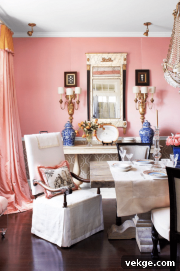 Unique Pieces in French Country Dining Room