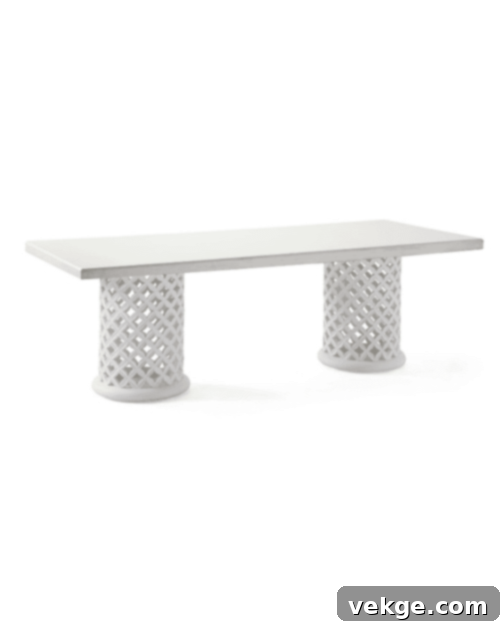 Bamileke Rectangular Coastal Dining Table