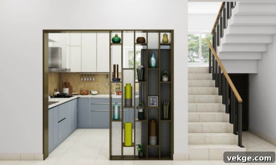 Faux Partition for Kitchen Design
