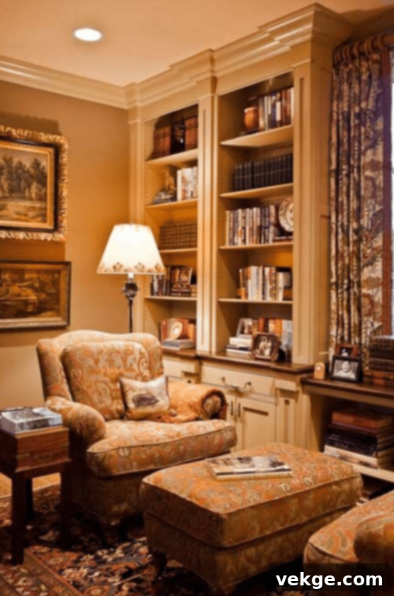 Bookshelves filled with books in a Parisian apartment