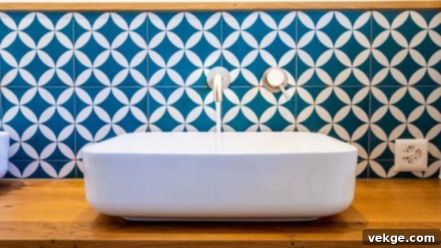 Use Retro Geometric Coastal Tiles