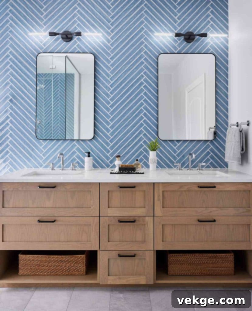 Blue Your Walls coastal bathroom