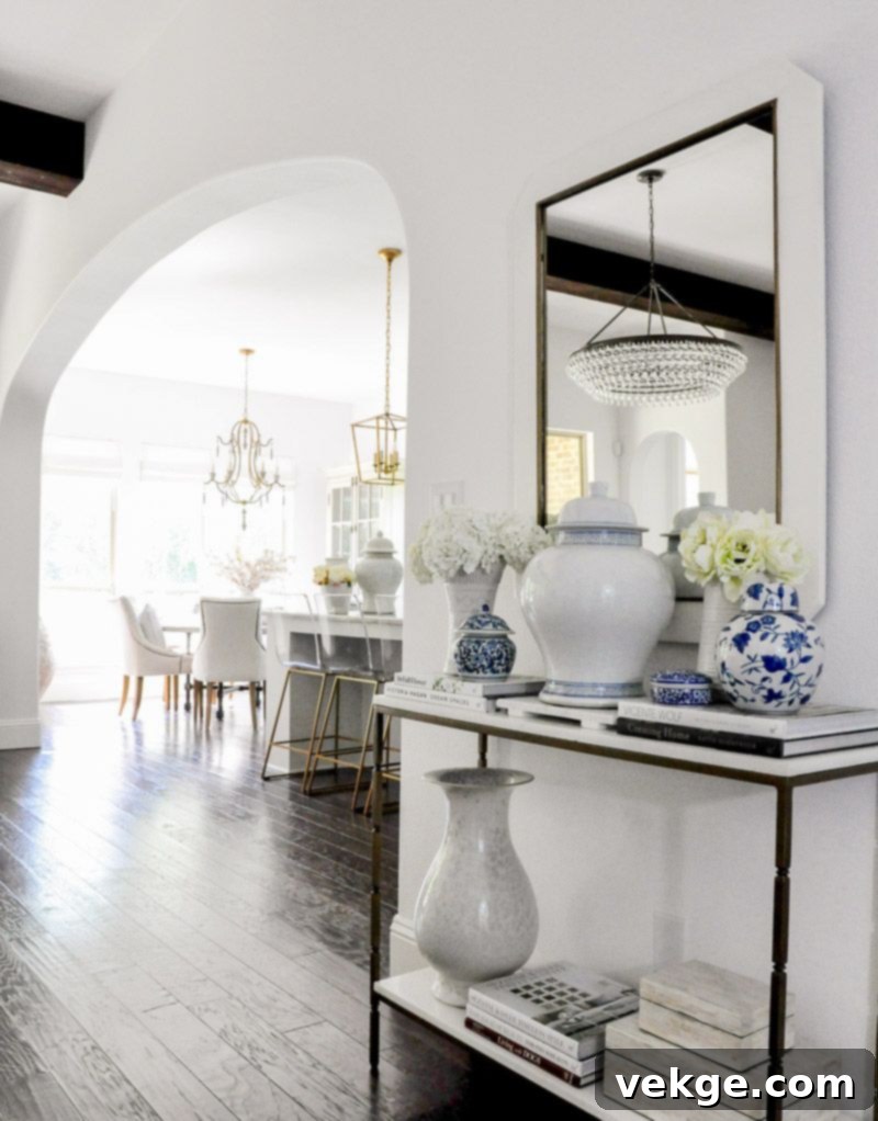 Ginger Jar at Entryway