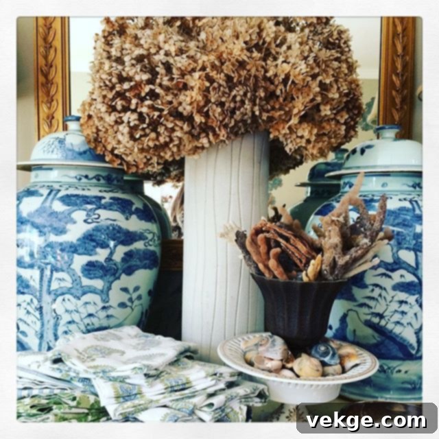 Ginger Jar as a Vignette on Tray