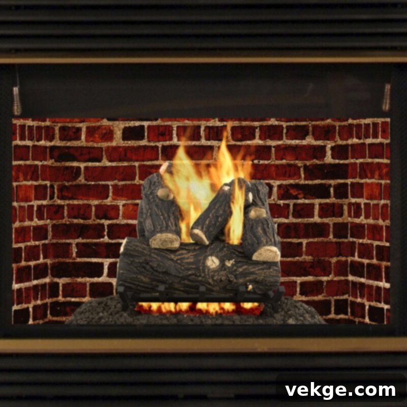 Willow Oak Gas Fireplace - Modern Fireplace Design