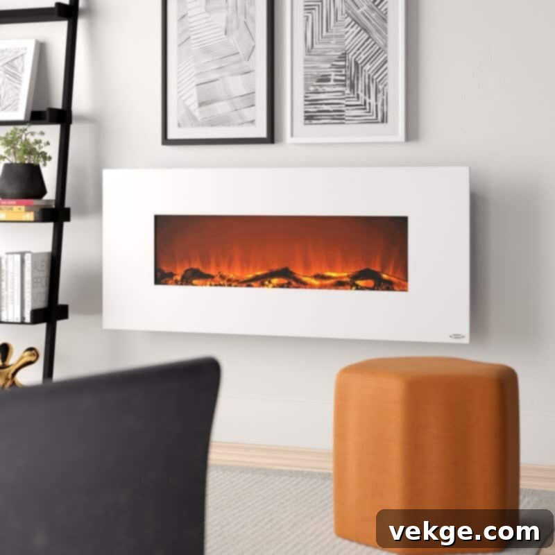 Lauderhill Electric Fireplace - Striking Fireplace Silhouette