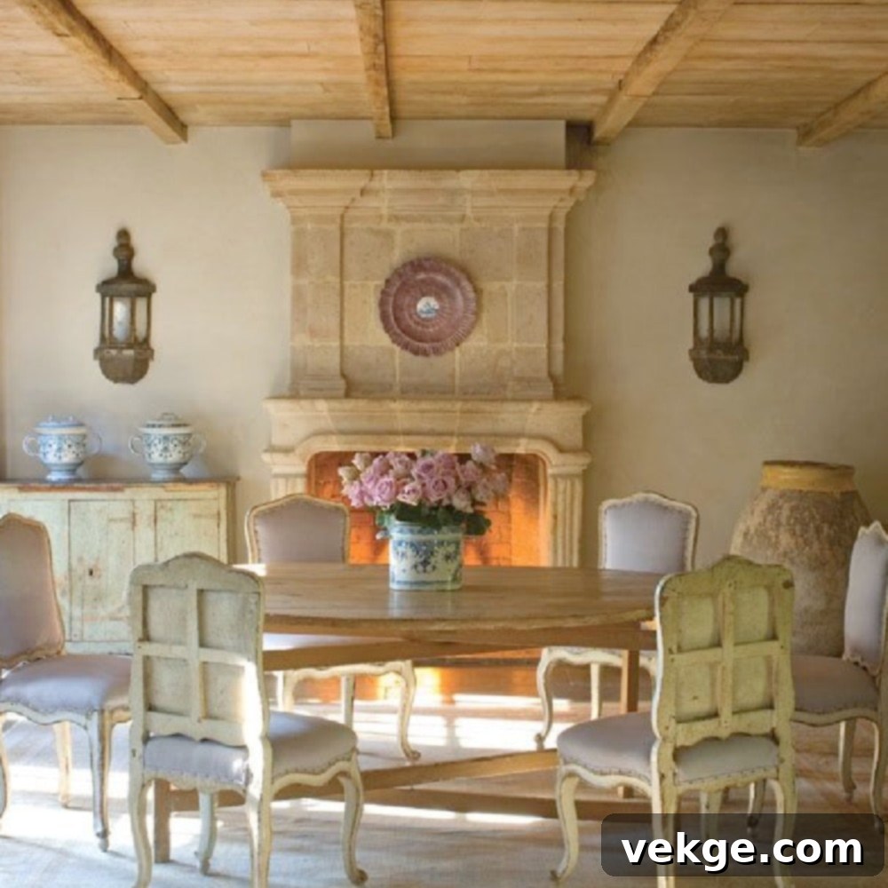 Stone Fireplace