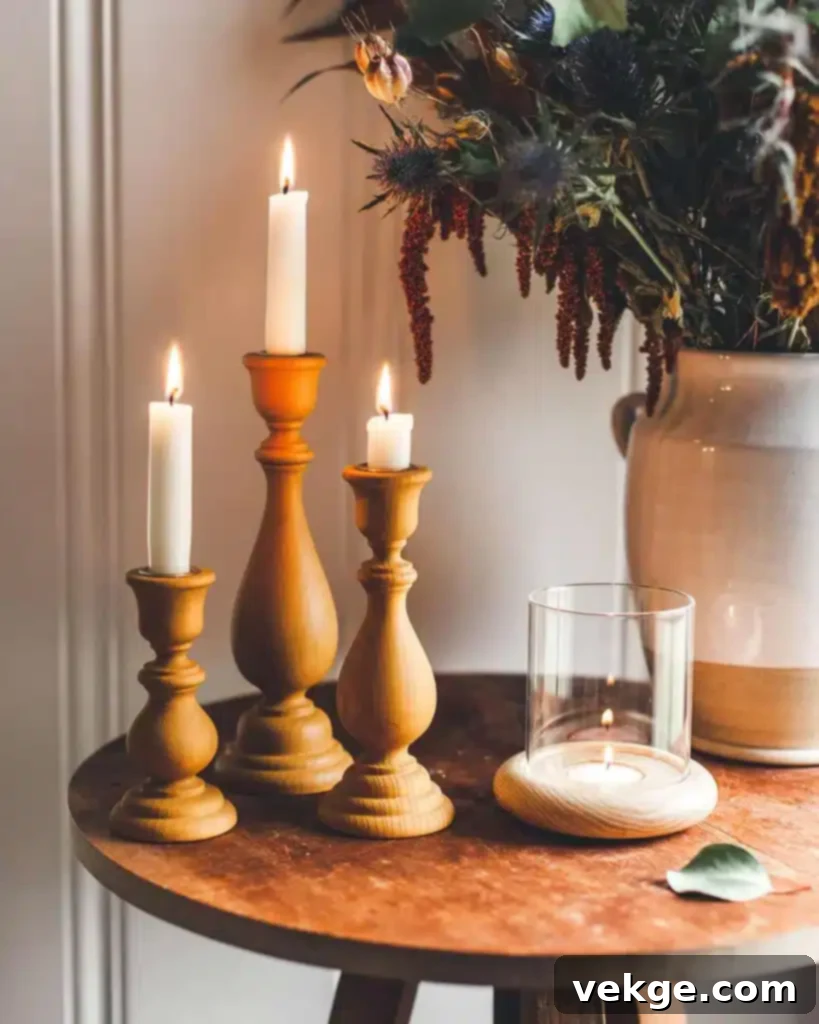Wood Candlesticks