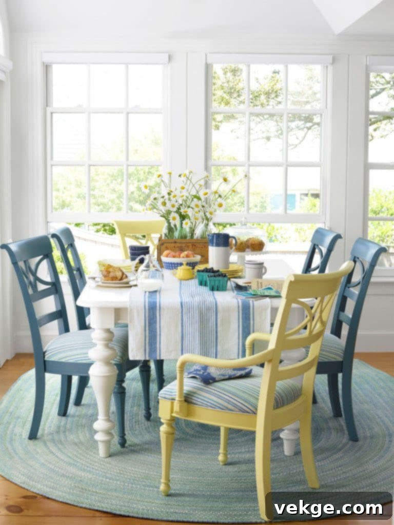 dining room decorating ideas blue yellow