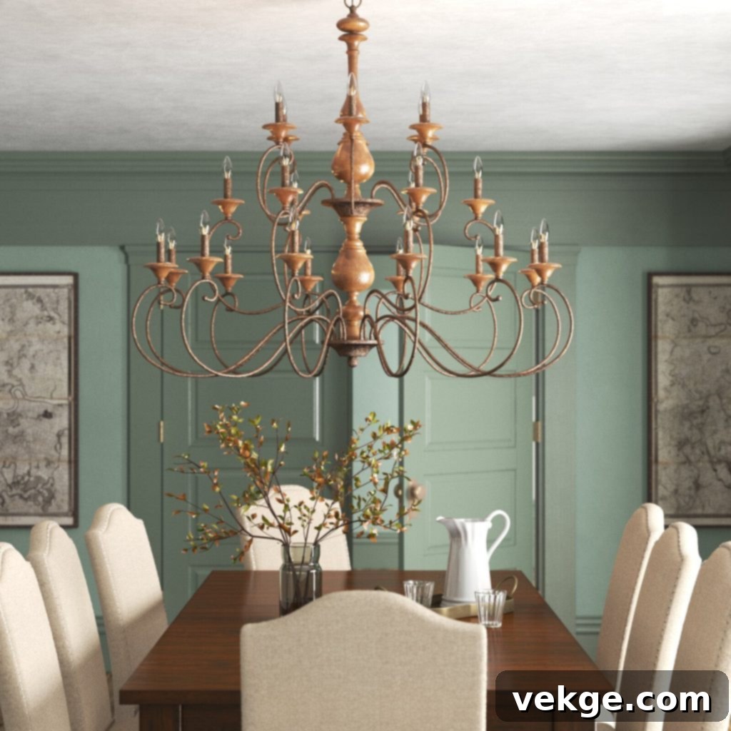Burnished Metal Chandelier